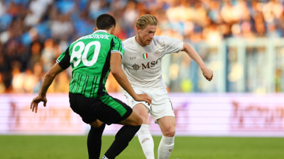 Kevin De Bruyne, Napoli'den ilk golünü attı