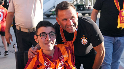 Galatasaray kafilesi, Kayseri'ye geldi