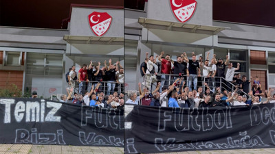 Trabzonspor taraftarı TFF'yi istifaya çağırdı: Bizi karanlığa boğdunuz