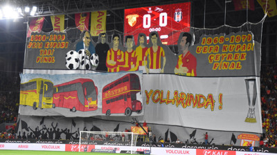 Göztepe'den "Efsane tekrar Avrupa yollarında" koreografisi