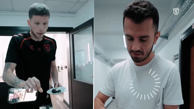 Samsunspor'da futbolcuları korkutan şaka