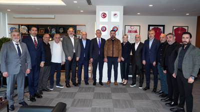 3. Lig Kulüpler Birliği Başkanı Altınkaya'dan Hacıosmanoğlu'na ziyaret
