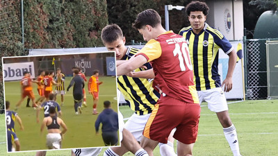 U19 derbisinde yumruk yumruğa kavga! Fenerbahçe-Galatasaray maçı sonrası ortalık karıştı