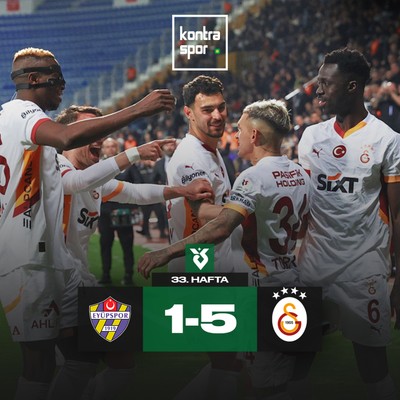 Lider Galatasaray, Eyüp deplasmanında farklı kazandı