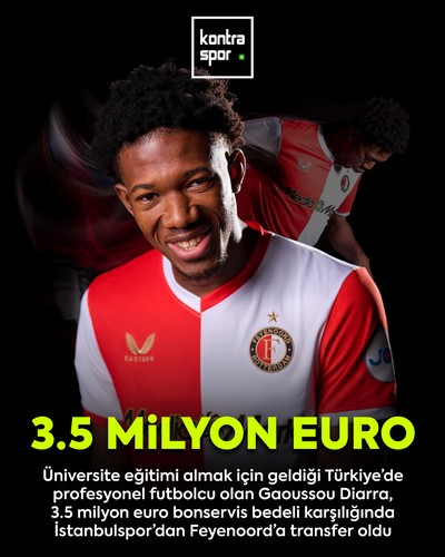 Üniversite okumak için geldi Feyenoord'a transfer oldu