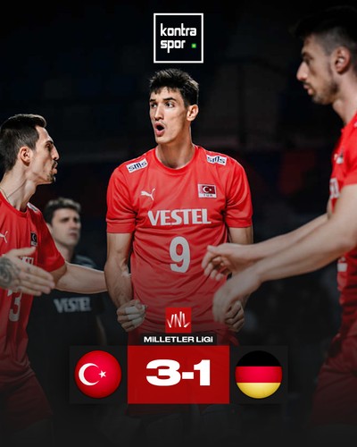 Filenin Efeleri, 2025 Erkekler VNL 3. hafta ikinci maçında Almanya'yı 3-1 yendi ve 3. galibiyetini aldı