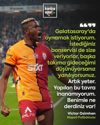 Victor Osimhen'den De Laurentiis'e büyük rest