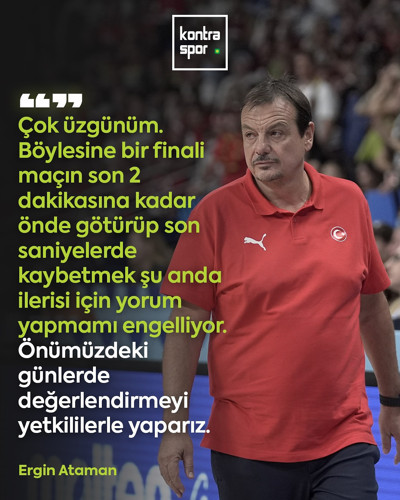EuroBasket 2025 finalinde Almanya’ya mağlup olan A Milli Basketbol Takımımızın başantrenörü Ergin Ataman ve takım kaptanı Cedi Osman’ın açıklamaları