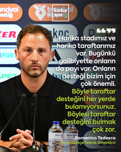 Fenerbahçe'nin başında ilk maçına çıkan Domenico Tedesco, Fenerbahçe'nin Trabzonspor’u 1-0 yendiği maçın ardından açıklamalarda bulundu