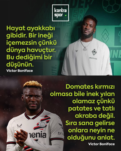 Victor Boniface, kafaları karıştırmaya devam ediyor