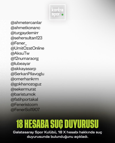 Galatasaray Kulübü, sosyal medyadaki bazı hesaplar için hukuki girişimlerde bulunulacağını açıkladı