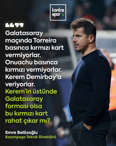 Kasımpaşa Teknik Direktörü Emre Belözoğlu, 2-1 kaybedilen Trabzonspor maçının ardından sert bir açıklama yaptı