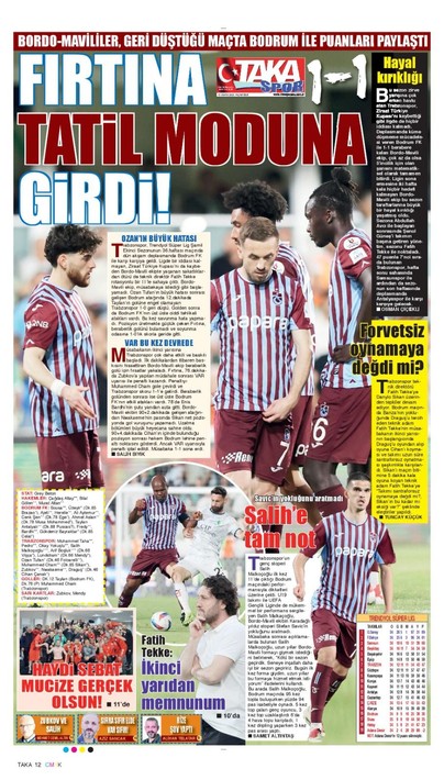 Trabzonspor'un Avrupa şansı kalmadı, yerel basın isyan etti: "Ne Avrupası Bodrum’da tatil yaptık" - Resim: 5