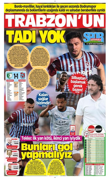 Trabzonspor'un Avrupa şansı kalmadı, yerel basın isyan etti: "Ne Avrupası Bodrum’da tatil yaptık" - Resim: 4
