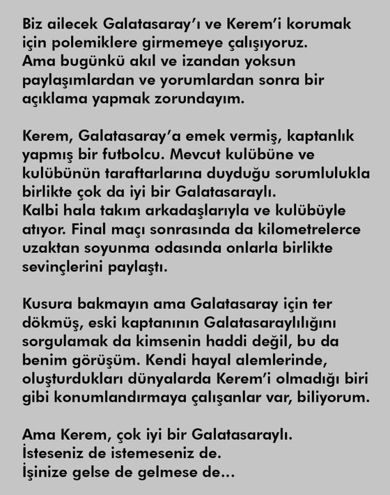 Galatasaray'a 'süt kupası' benzetmesi olay oldu! Kerem Aktürkoğlu'nun ağabeyi durumu açıkladı - Resim: 3