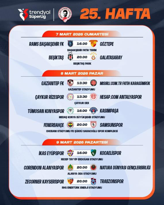 Beşiktaş-Galatasaray derbisinin tarihi belli oldu - Resim : 3