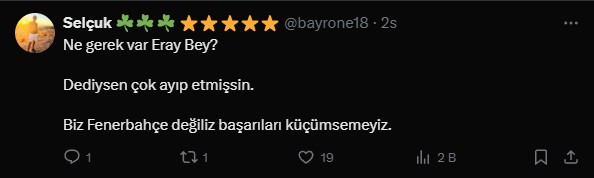 Eray Yazgan'ın Fenerbahçe göndermesine Galatasaray taraftarından tepki: Batırdığın kutlamaları konuş - Resim: 14