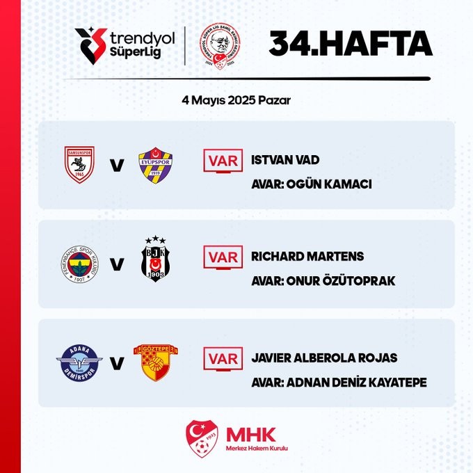 Fenerbahçe-Beşiktaş derbisinin VAR hakemi açıklandı! - Resim : 2