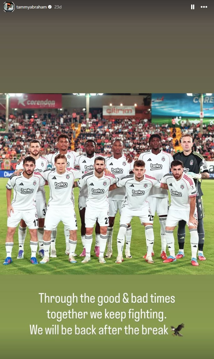 Tammy Abraham'dan paylaşım: Aradan sonra geri döneceğiz! - Resim : 2