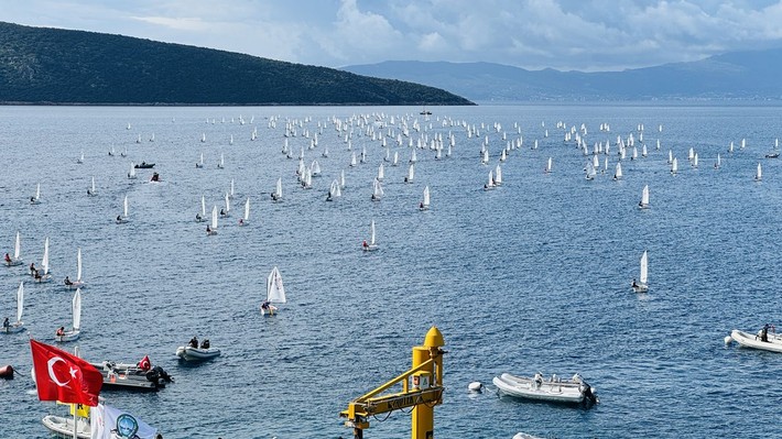 12. Bodrum Uluslararası Optimist Yarışları'ndan muhteşem görüntüler - Resim: 6