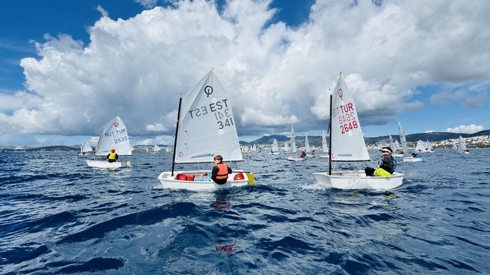 12. Bodrum Uluslararası Optimist Yarışları'ndan muhteşem görüntüler - Resim: 10