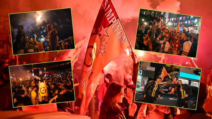 Galatasaray taraftarı Türkiye'nin dört bir yanında şampiyonluğu kutluyor! - Resim: 1