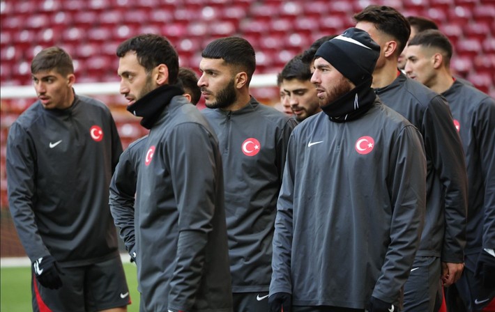 A Milli Takım'ın Rams Park'taki idmanına sürpriz ziyaret - Resim: 10