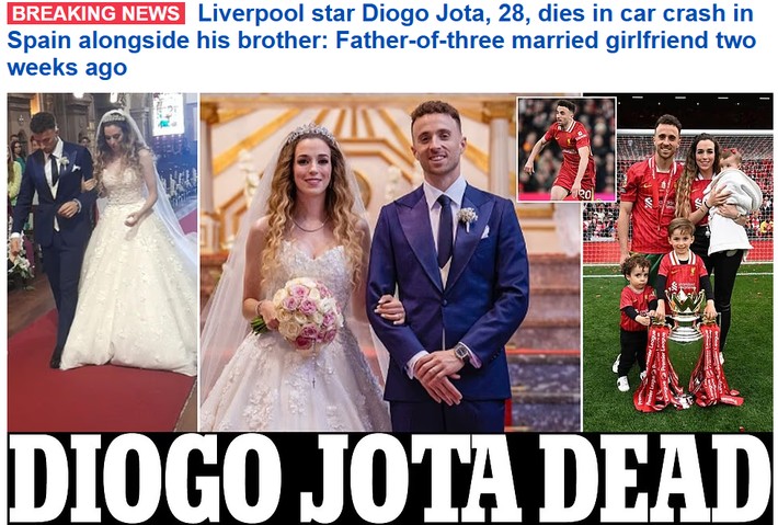 Diogo Jota'nın trajik ölümü futbol dünyasını yasa boğdu: Düğününden iki hafta sonra hayatını kaybetti - Resim: 4
