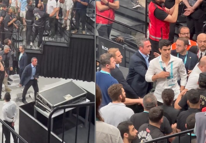 Derbide kavga çıktı! Ali Koç sahadan koşarak çıktı - Resim: 7
