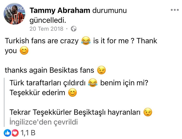 Tammy Abraham Beşiktaş'a transferini yıllar önce duyurmuş - Resim: 8