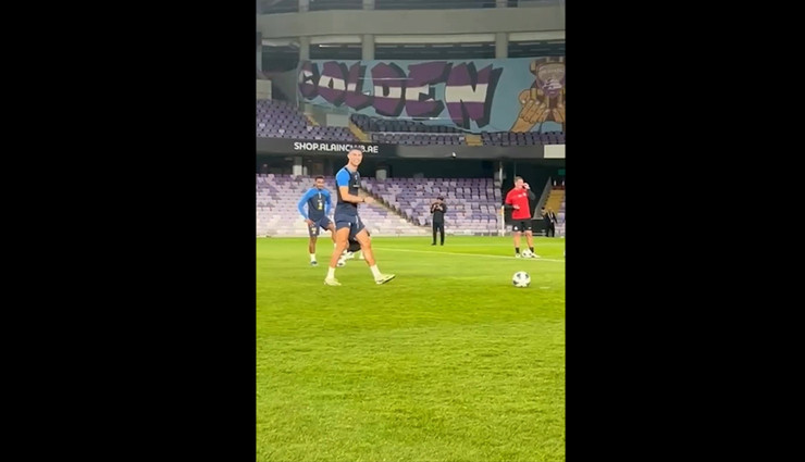 Al Nassr antrenmanında frikik yarışması: Cristiano Ronaldo...