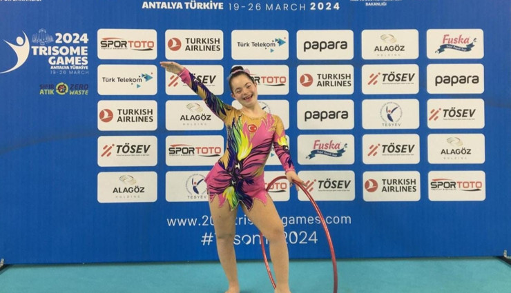 Down sendromlu jimnastikçi Selin Naz Özcan şampiyon oldu