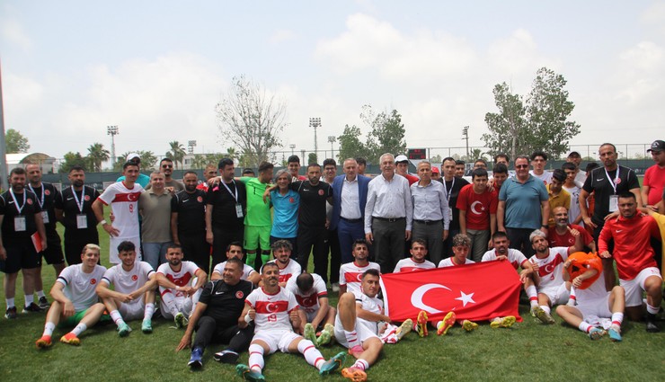 Türkiye, İşitme Engelliler Avrupa Futbol Şampiyonası'nda Belçika'yı yendi