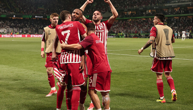 UEFA Konferans Ligi'nde şampiyon Olympiakos