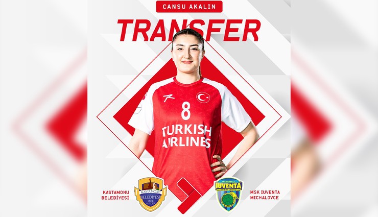 Milli hentbolcu Cansu Akalın, MSK IUVENTA Michalovce'ye transfer oldu