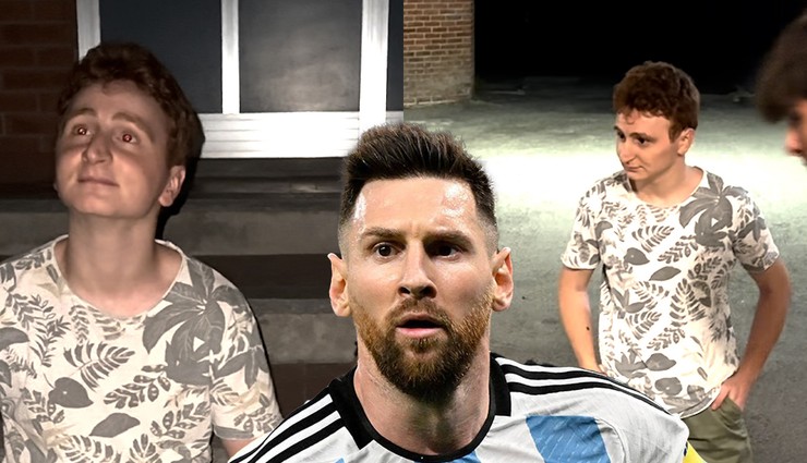 Bir sosyal medya kullanıcısı Lionel Messi'yi taklit etti