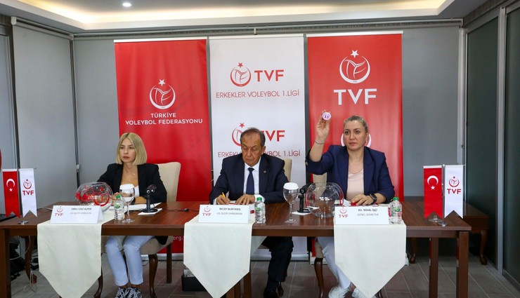 Erkekler Voleybol 1. Ligi’nde 2024-2025 voleybol sezonu fikstürü çekildi