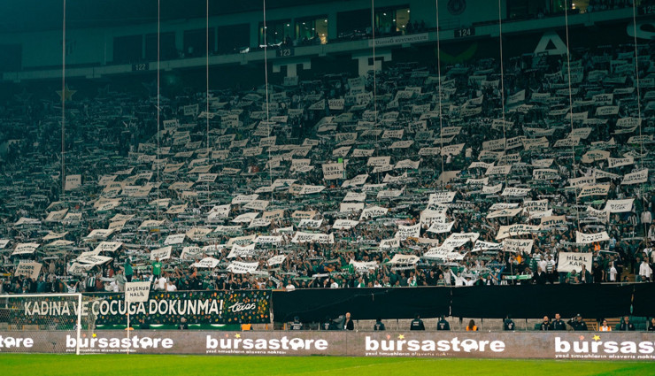 Bursaspor taraftarından anlamlı hareket