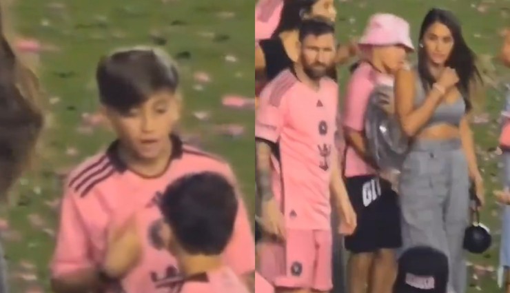 Messigiller, maçın ardından birlikte vakit geçiriyor