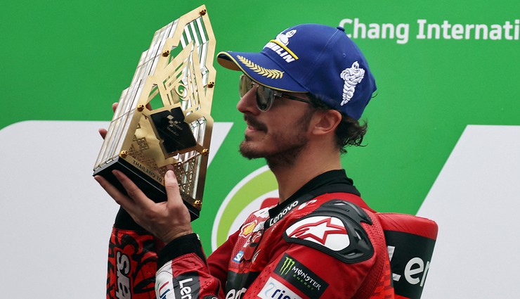 MotoGP Tayland Grand Prix'sini Francesco Bagnaia kazandı