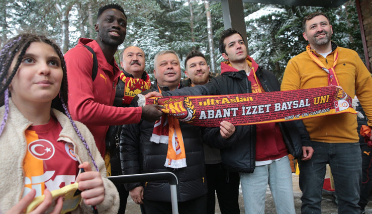 Galatasaray kafilesi Bolu'ya geldi