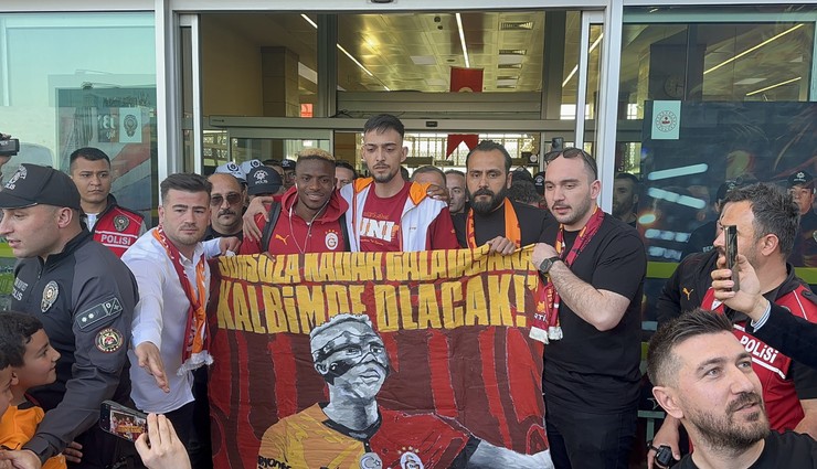Galatasaray Konya'da pankartlarla karşılandı