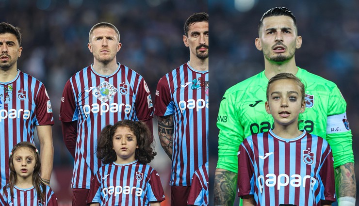 Trabzon'da seremoniye çıkan çocuklar sol gözüne boya sürdü