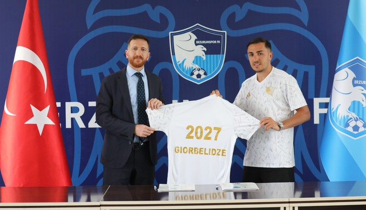 Erzurumspor FK, Guram Giorbelidze ile 2 yıllık sözleşme imzaladı