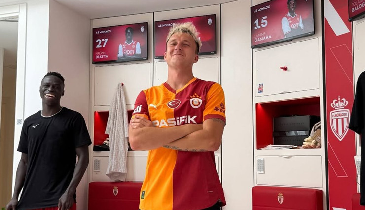 Monaco'nun 10 numarası Galatasaray forması giydi