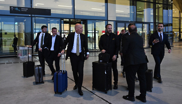 Fenerbahçe, Dinamo Zagreb maçı için Hırvatistan'a geldi