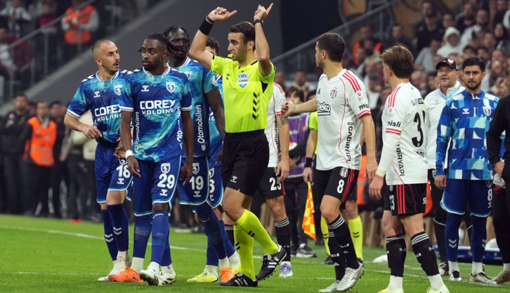 Beşiktaş - Samsunspor maçındaki tartışmalı pozisyonun VAR kayıtları açıklandı