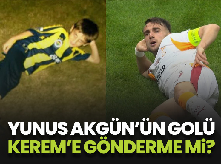 Yunus Akgün'ün gol sevinci Kerem Aktürkoğlu'na mesaj mı? Sosyal medya bunu konuşuyor