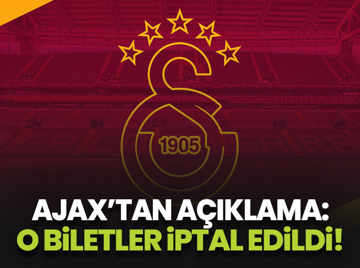 Ajax-Galatasaray maçı öncesi kara borsa şüphesi!