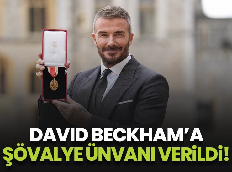 David Beckham'a Kral 3. Charles'tan şövalye ünvanı!